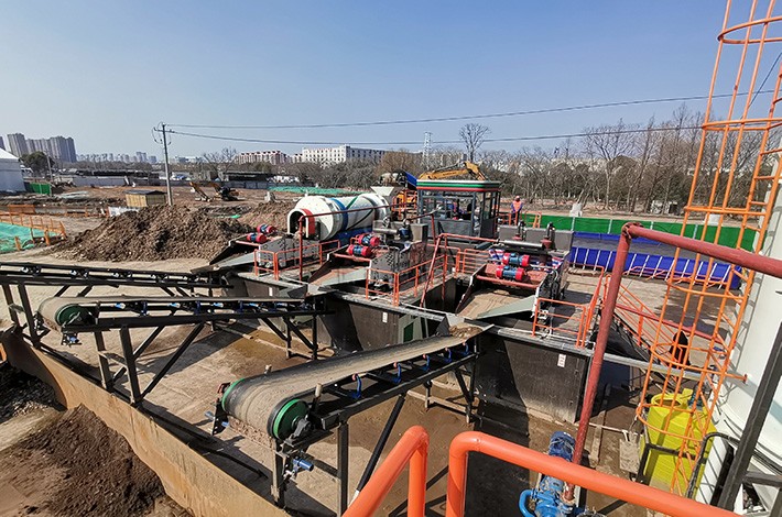 重金属污染土壤淋洗修复现场 重金属污染土壤淋洗修复现场