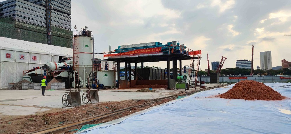 J9直营集团淋洗装备施工现场