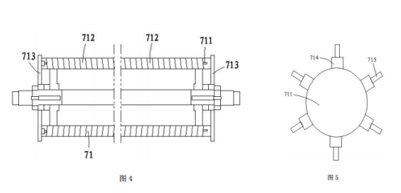 污染土壤破碎混合修复装置中磁分离装置的结构示意图